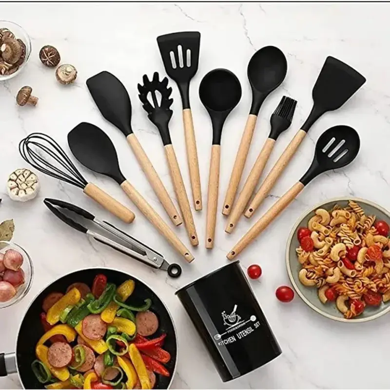 Kit de utensílios de silicone — brinde exclusivo